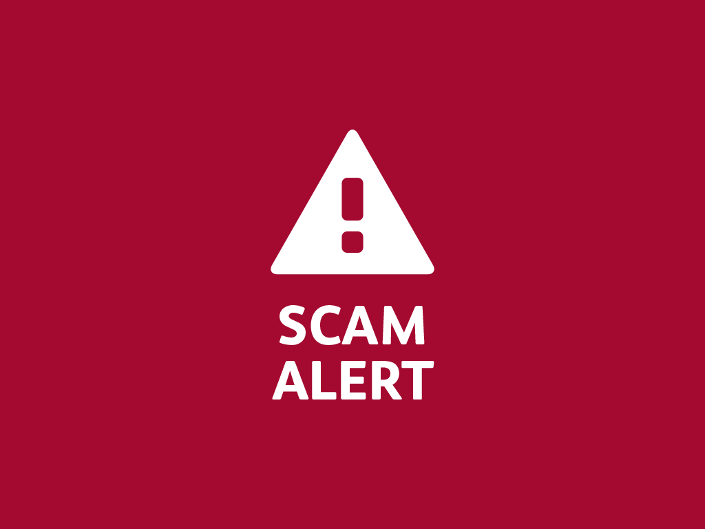 Scam alert warning