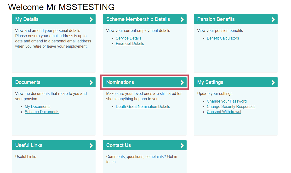 How to nominate a beneficiary on My Pension Online • Local Pensions
