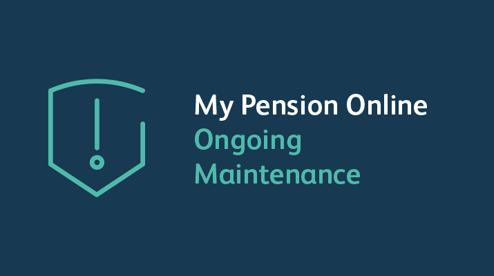 Image for My Pension Online Essential Maintenance