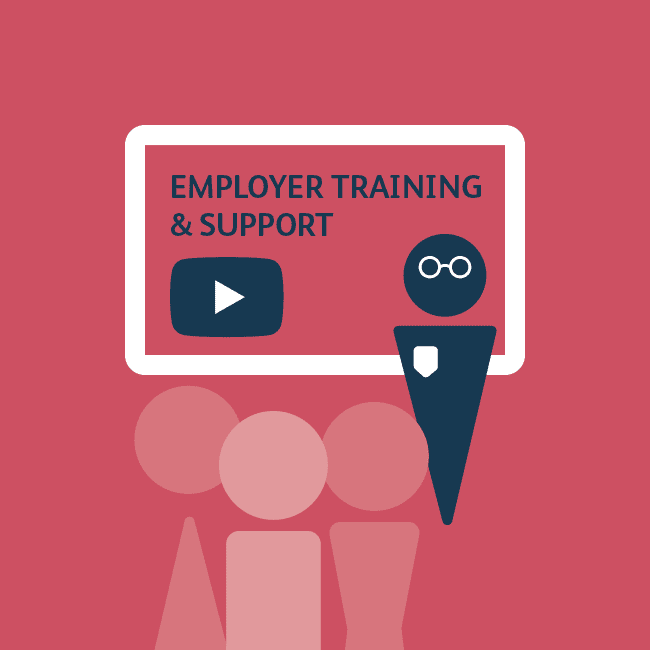 Employer training and support